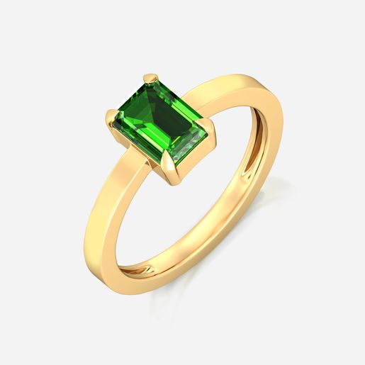 Green Pine Gemstone Rings