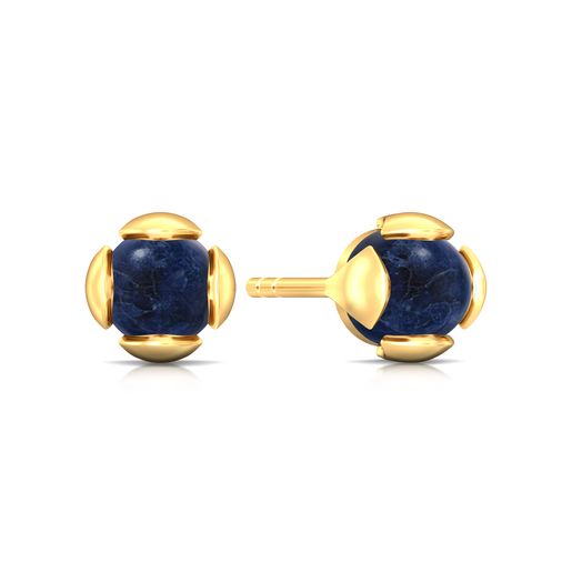 Berry Blue Gemstone Earrings