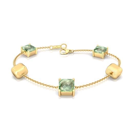 Spring Olive Gemstone Bracelets