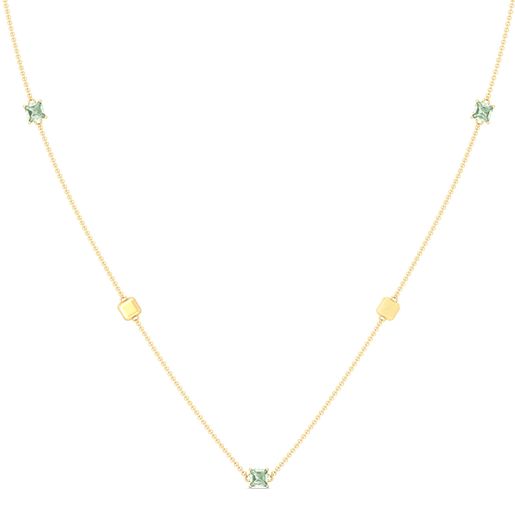 Spring Olive Gemstone Necklaces