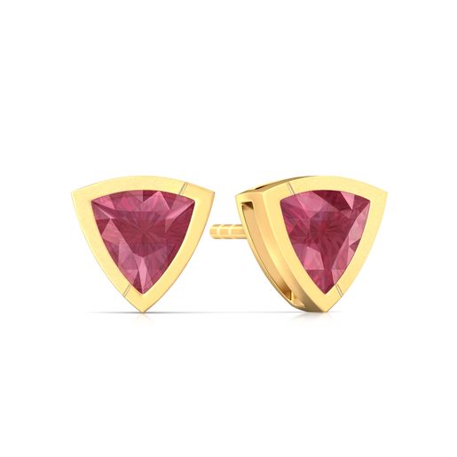 Fuchsia Rose Gemstone Earrings