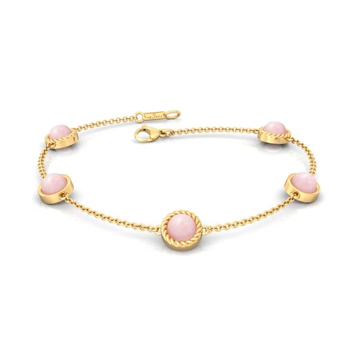 Ballet Pink Gemstone Bracelets