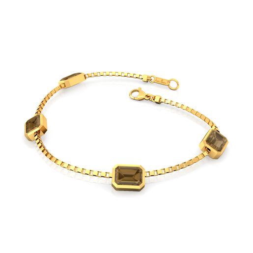 Caramel Facets Gemstone Bracelets