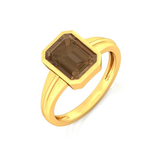 Caramel Facets Gemstone Rings