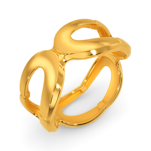 Grunge Resurgence Gold Rings
