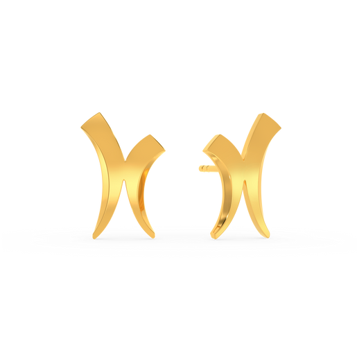 Grunge Queen Gold Earrings