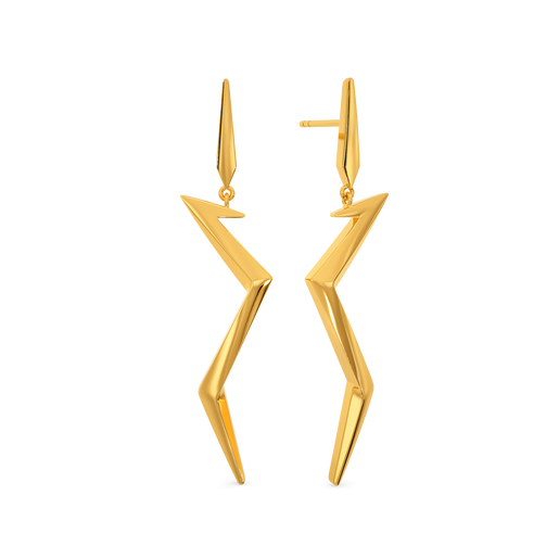 Funky Fantasy Gold Earrings