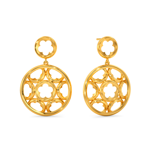 Gothic Luxe Gold Earrings