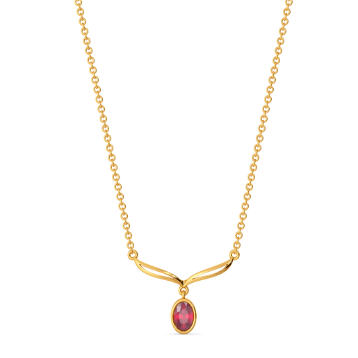 Crimson Glow Gemstone Necklaces