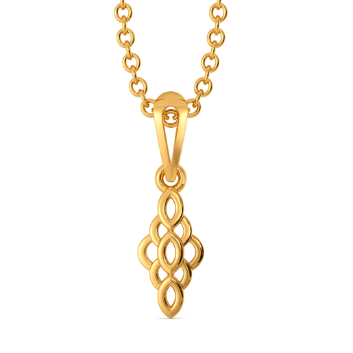 Golden Lattice Gold Pendants
