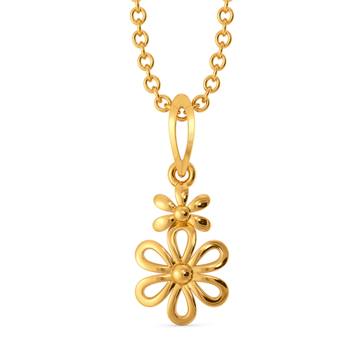 Inverse Bloom Gold Pendants