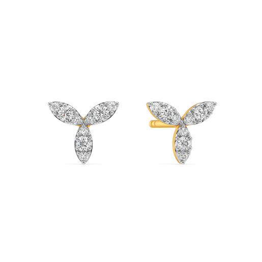 Bloom Drop Diamond Earrings