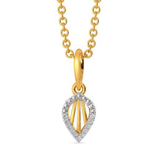 Leaf Lattice  Diamond Pendants