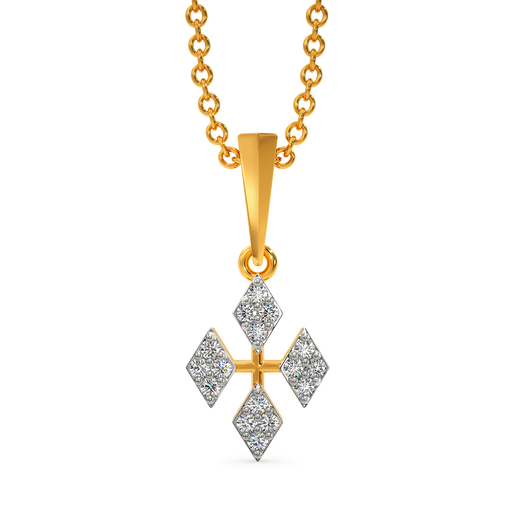Mesh Majesty Diamond Pendants
