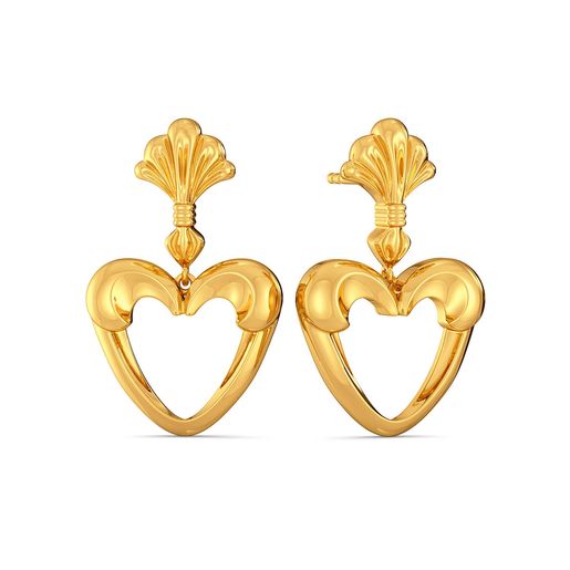 Love Palm Gold Earrings