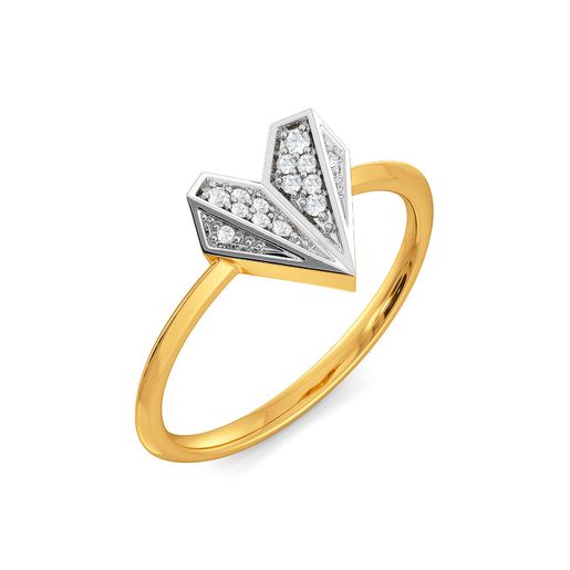 Heart Mache Diamond Rings