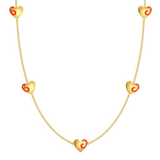 Heart Apart Gold Necklaces