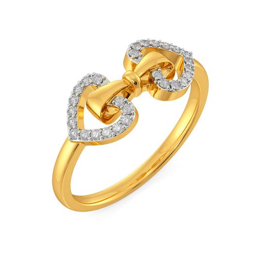 Doting Bows Diamond Rings