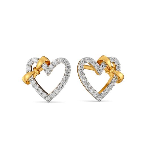 Doting Bows Diamond Earrings