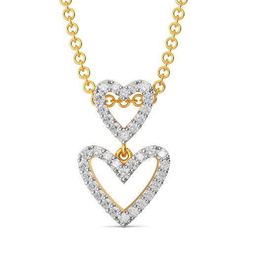 The Bow Story Diamond Pendants