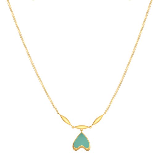 Seal the Teal Gold Necklaces