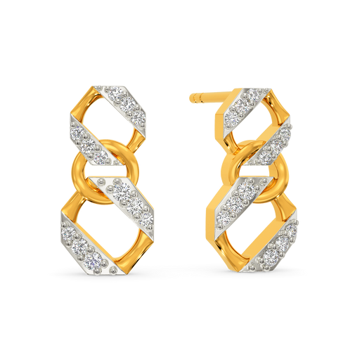 Rhomsy Chainsy Diamond Earrings