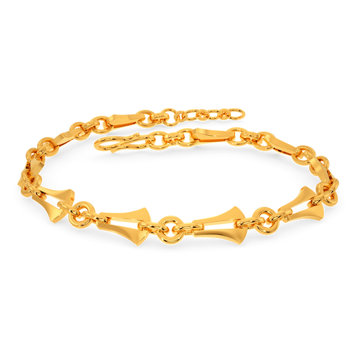 Trio Linked Gold Bracelets