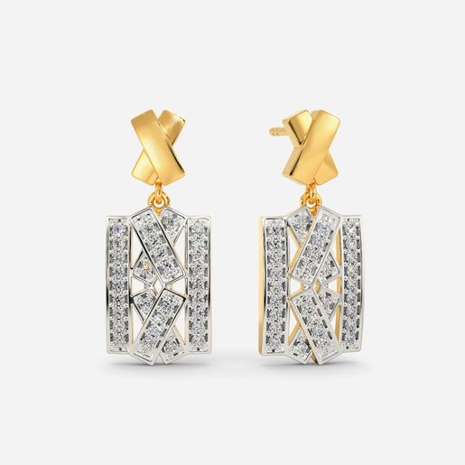 Wingin Knit Diamond Earrings