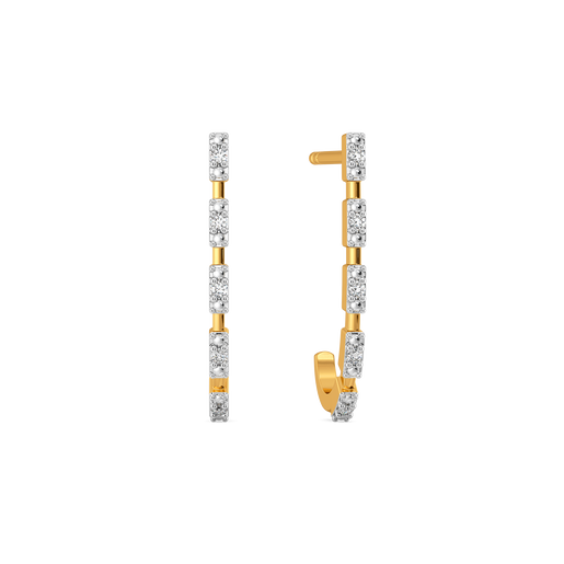 Gleam Grid Diamond Earrings