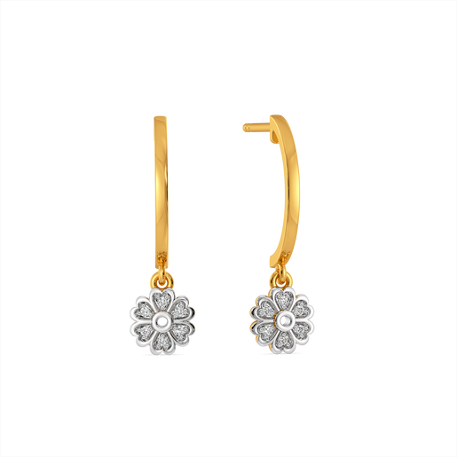 Petal Gleam Diamond Earrings