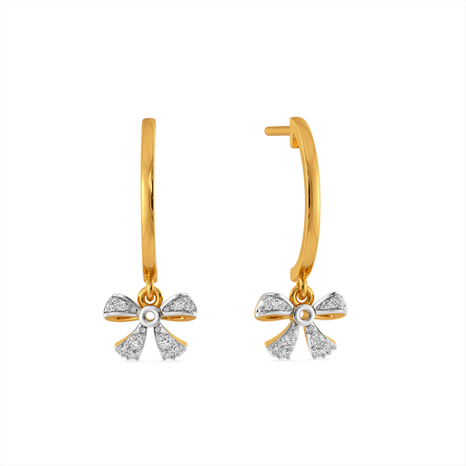 Bow Bling Diamond Earrings