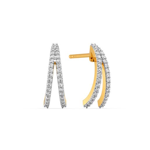 Twist Diamond Earrings