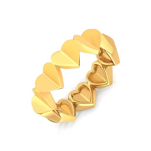 Cold Folds Gold Rings