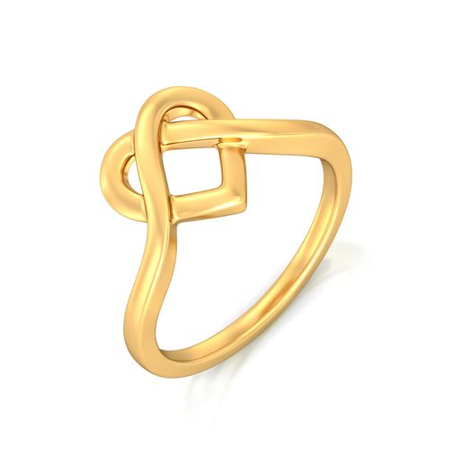Knotty Affair Gold Rings