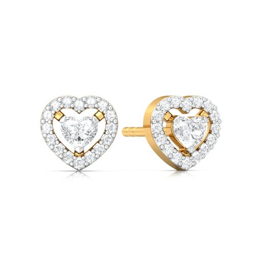 Ace of Hearts Diamond Earrings