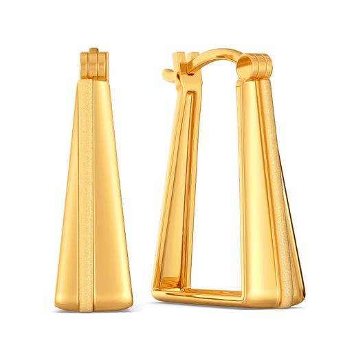 Subtly Suave Gold Earrings