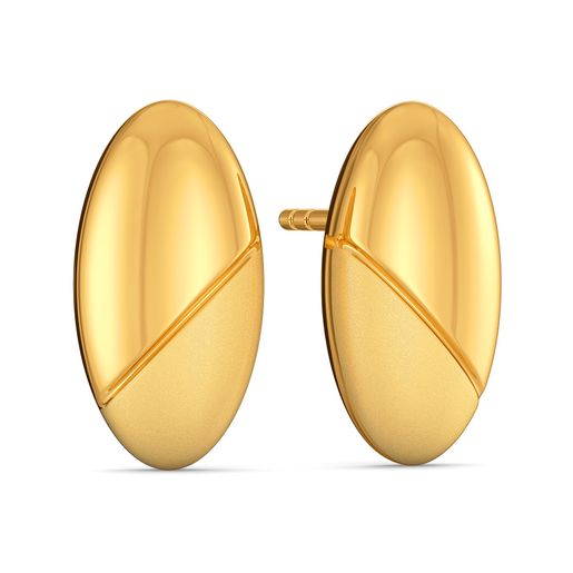 Subtle Staples Gold Stud Earring