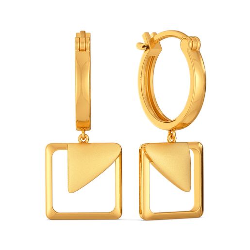Minimal Mode Gold Earrings