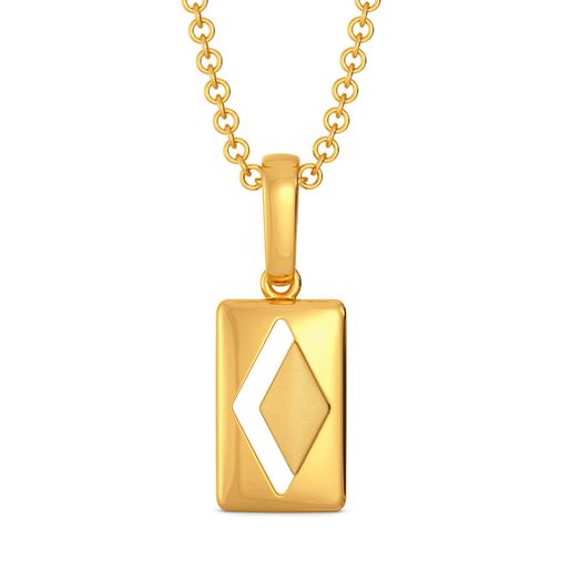 Muted Minimal Gold Pendants