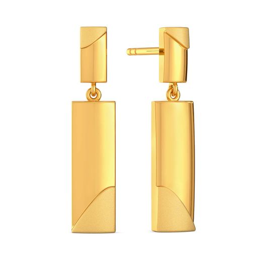Uber Understated Gold Drop Earring