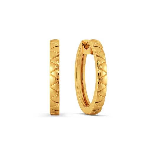 Triflo Gold Earrings