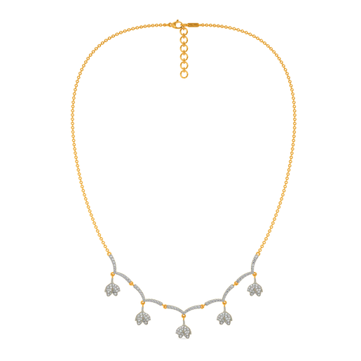Blossom in Lilac Diamond Necklaces
