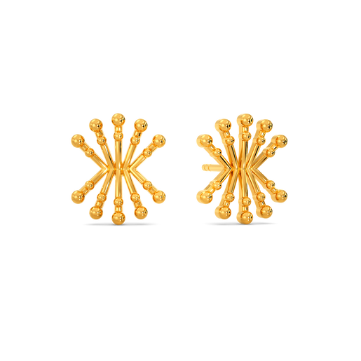 Bits n Beads Gold Earrings