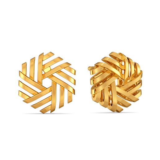 Reveal N Conceal Gold Earrings