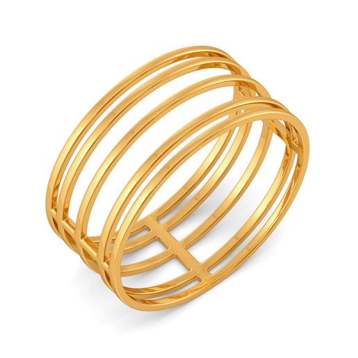 Lacy Label Gold Rings