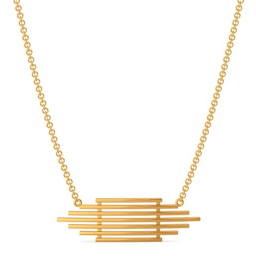 Lacy Label Gold Necklaces