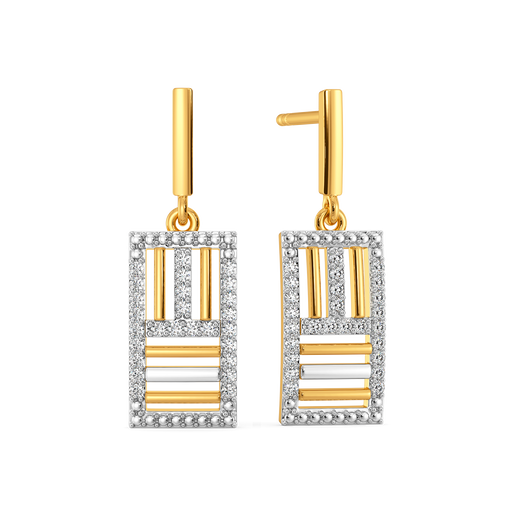 Smart Stripes Diamond Earrings