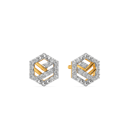Smart Stripes Diamond Earrings