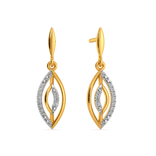 Stripe Story Diamond Earrings
