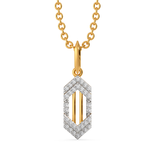 Stripes in style Diamond Pendants
